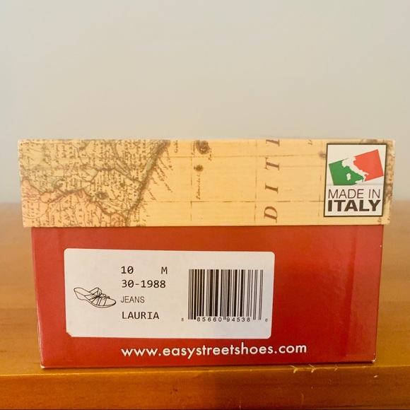 Tuscany by Easy Street Lauria Jeans Wedge Sandals - Picture 6 of 6